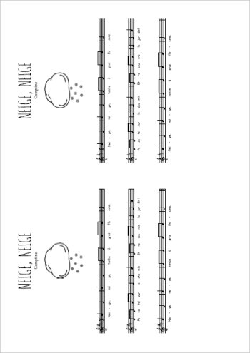 Neige, neige Partition gratuite